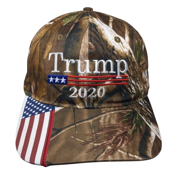 Trump 2020 Strapback Baseball Cap Multicolor One Size Adjustable Camouflage - Picture 1 of 9